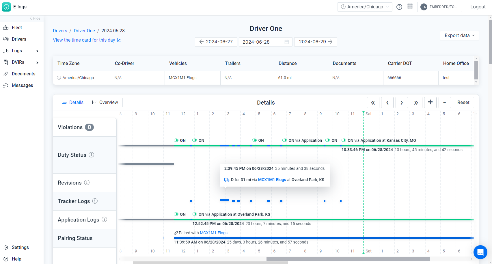 Contractors E Logs - MCX1M1
